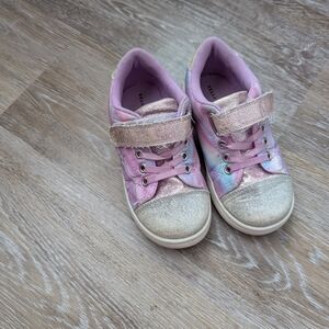 Pink and Gold Kids Sneakers